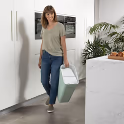 Curver Trash Can Ready to Collect Recycling Container Multi Colours 20/30L - Mint green, 30 L - Additional view 5