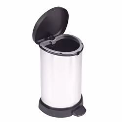 Curver 20L, 20 L, Round, Plastic, Black, Silver, Pedal, 303 mm