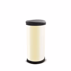 curver Deco 40L Refuse Bin, 40 Litre, Ivory
