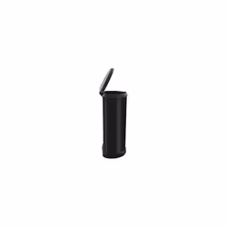 Metal Effect 70% Recycled Kitchen One Touch Deco Bin, Black, 40 Litre