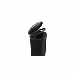 Metal Effect 70% Recycled Kitchen One Touch Deco Bin, Black, 40 Litre