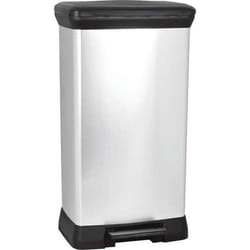 Curver 50L Square Plastic Black, Silver