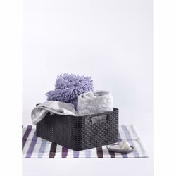 Curver Style M Storage basket Rattan Grey