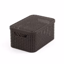 Curver Style 205839 Storage Box Rattan Look Size S with Second-Generat