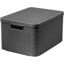 Curver Style L Storage basket Rattan Grey
