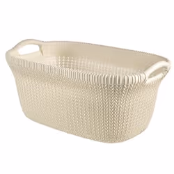 Curver Knit , 40 L, Rectangular, Plastic, Beige, 595 mm, 385 mm