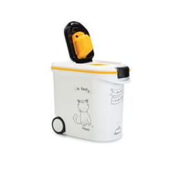 Curver Dinner is Served Pet food storage container Plastic Black, White, Yellow