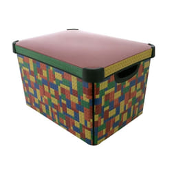 Large Bright Stockholm Decorative Storage Box -  deco box curver storage large brights 22l 219820 stockholm stockholme litre plastic storge