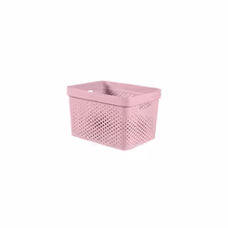 CURVER | Infinity Tray 17L, Pink, 35.5 x 26.2 x 21.8 cm, Recycled Plastic