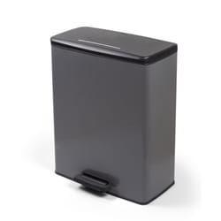 Curver Deco Bin Rectangular Pedal 65L, Cool Grey