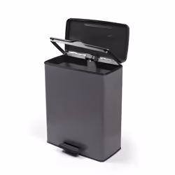 Curver Deco Bin Rectangular Pedal 65L, Cool Grey