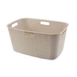 CURVER SOFTEX LAUNDRY BASKET 45L CHALK WHITE
