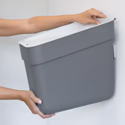 Curver Ready to Collect Recycling Lift Top Bin Bundle, 1 x 5L 1 x 30L, Dark Grey