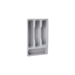 228006Â Cutlery Tray Small Gray Plastic 33Â x 20Â x 6Â cm