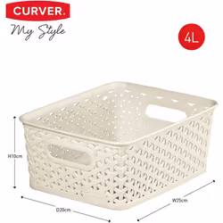 CURVER My Style 4 x 4 Litre - Small White