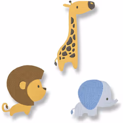 Thinlits Die set 9PK Baby Jungle Animals