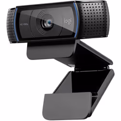 Logitech C920 HD Webcam Full HD 1080p/30fps Video Calling, Clear Stereo Audio, HD Light Correction, Works