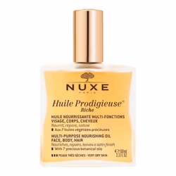 NUXE Huile Prodigieuse Riche, Oil, Nourishing, Protection, Repairing, Softening, Universal skin, 100 ml, Almond oil, Argan oi ...