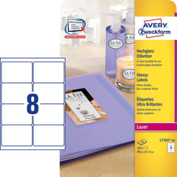 Avery Glossy Colour Laser Labels
