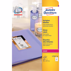 Avery Glossy Colour Laser Labels