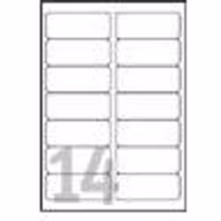 Only use labels specially designed for use in inkjet printers. An inkjet printer has very different feed and printing process ...