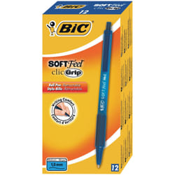 BIC 8373982 ballpoint pen Blue Clip-on retractable ballpoint pen 12 pc