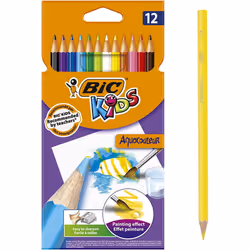 BIC Kids Aquacouleur Colouring Pencils 12 Pack