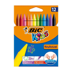 BIC KIDS Plastidecor Black, Blue, Brown, Gold, Green, Light Blue, Light Green, Orange, Pink, Red, Violet, Yellow 12 pc(s)
