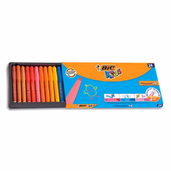 BIC 8290053, 24 colours, Assorted colours, Bullet tip, Multicolour, Round, 24 pc(s)