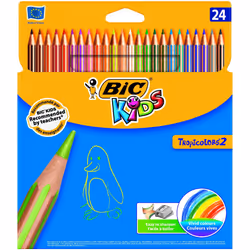 BIC Kids Tropicolors Colouring Pencils - Pack of 24