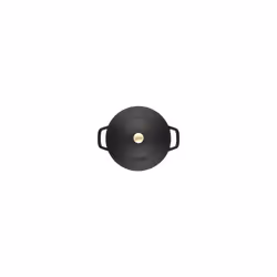 STAUB Cast Iron Chistera, Black, 24 cm