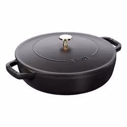 Staub 40511-472, 3.7 L, Black, Cast iron, Enamel, Cast iron, 260 °C
