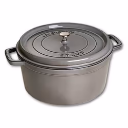 Staub Cocotte, Single pan, Grey, Cast iron, 1.4 L, 1 pc(s), 16 cm