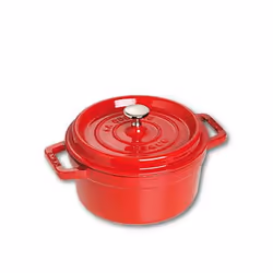 Staub Cocotte, Cherry (fruit), Cast iron, 22 cm, 4.1 kg