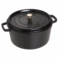 Staub 40509-863-0, 8.35 L, Black, Cast iron, Enamel, France, 30 cm
