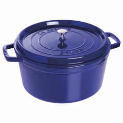 ZWILLING STAUB LA COCOTTE, Casserole baking dish, Round, Cast iron, Ceramic, Gas, Halogen, Induction, Sealed plate, Blue, dar ...