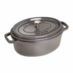 ????(Staub) ???? ???? Two-Handled Pot 33cm 02 Gray
