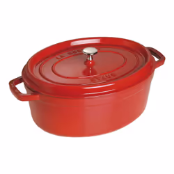 ZWILLING STAUB LA COCOTTE, Casserole baking dish, Oval, Cast iron, Ceramic, Gas, Halogen, Induction, Sealed plate, Red, Cherr ...