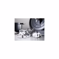 405093460 Rooster Lid Knob Cast Iron Silver