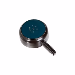 405095940 Mini Cheese Fondue Pot Matt Black 12 cm