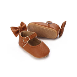 Cute White Lace Baby Girl Princess shoes Baby Moccasins Moccs Shoes - 0-6 Months, D109 Brown
