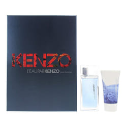 Kenzo Leau Par Kenzo Pour Homme Gift Set 50ml EDT Spray + 50ml Body Shampoo