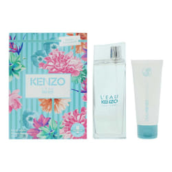 Kenzo L'eau Pour Femme Gift Set 100ml EDT Spray + Body Lotion 75ml