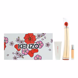 Kenzo Flower L'absolue 3 Piece Gift Set: Eau de Parfum 100ml - Eau de Parfum 10ml - Body Lotion 75ml