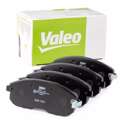 Brake pad set; VALEO; FIRST Front Axle incl. wear warning contact without anti-squeak plate; for NISSAN, SUZUKI, FIAT, INFINI ...