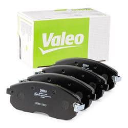 VALEO 301011 Brake pad set FIRST Front Axle incl. wear warning contact without anti-squeak plate NISSAN: Juke, Pulsar Hatchback, Cube