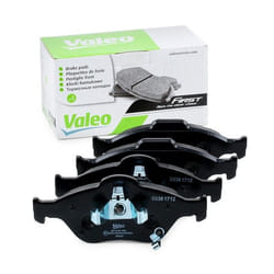 VALEO 301076 Brake pad set FIRST Front Axle incl. wear warning contact without anti-squeak plate TOYOTA: Yaris II Hatchback, Yaris III Hatchback