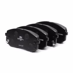 Brake pad set; VALEO; Front Axle incl. wear warning contact without anti-squeak plate; for KIA, HYUNDAI; 581012YA00, 581012YA ...