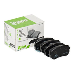 VALEO 301706 Brake pad set FIRST Rear Axle incl. wear warning contact without anti-squeak plate KIA: Sportage III, Picanto I, HYUNDAI: i10 I, ix35