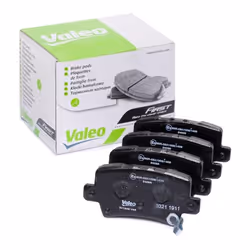 Brake pad set; VALEO; FIRST Rear Axle incl. wear warning contact without anti-squeak plate; for HONDA; 43022SMGE00, 43022SMGE ...
